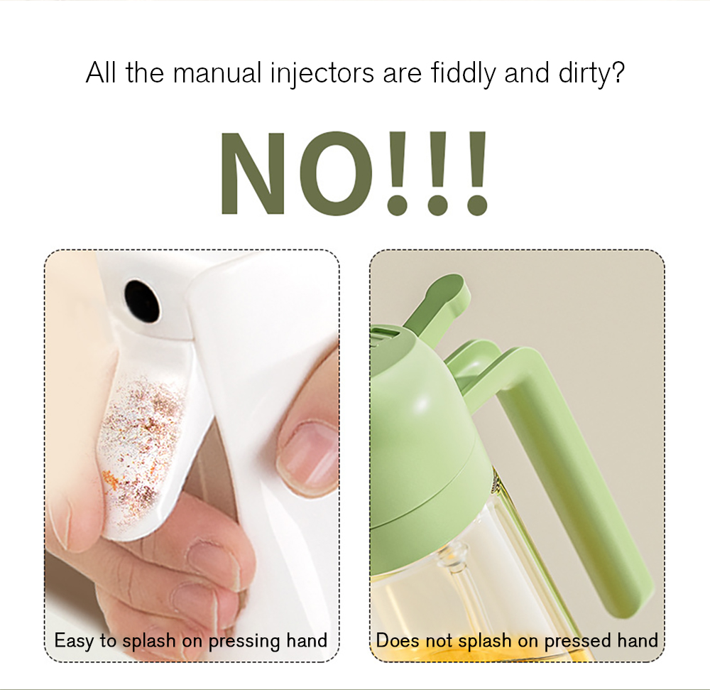 Compact oil sprayer bottle for kitchen tools