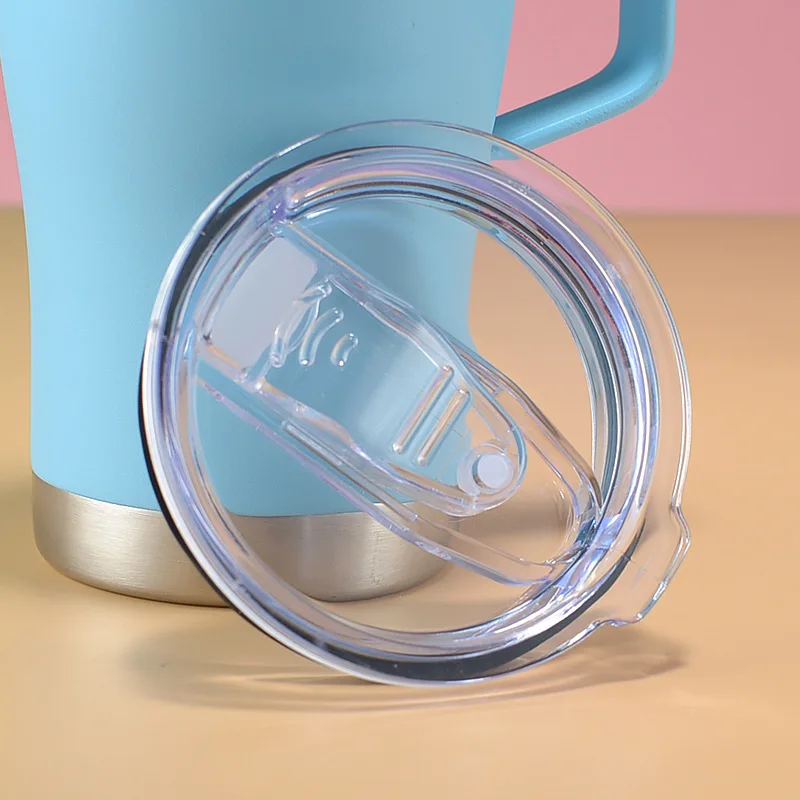 Ergonomic handle stainless steel water bottle
