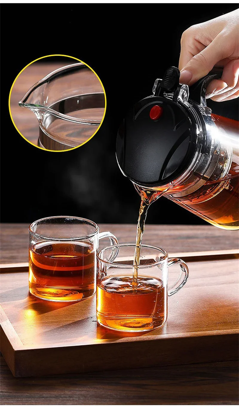 modern glass tea maker for home