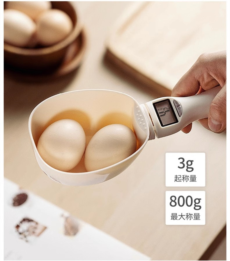 Kitchen measuring spoon for precise grams
