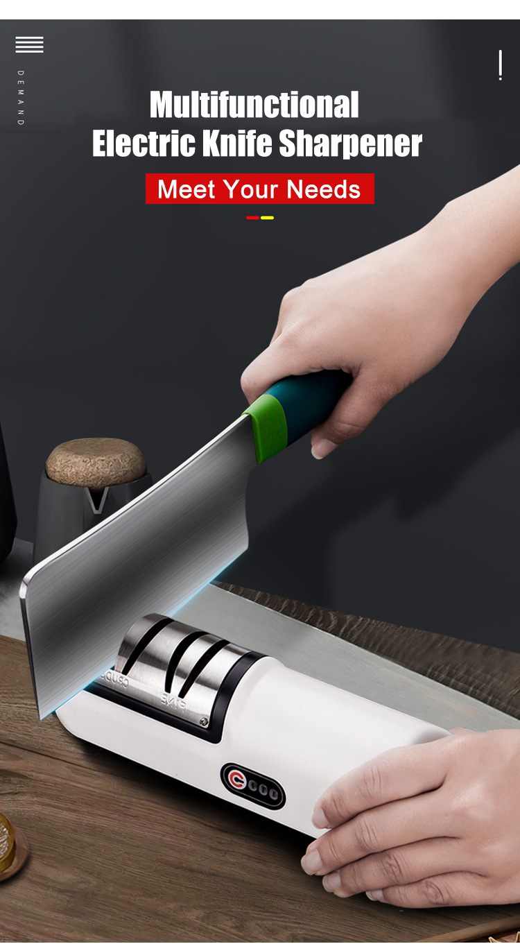 USB Rechargeable Knife Sharpener Adjustable 2025