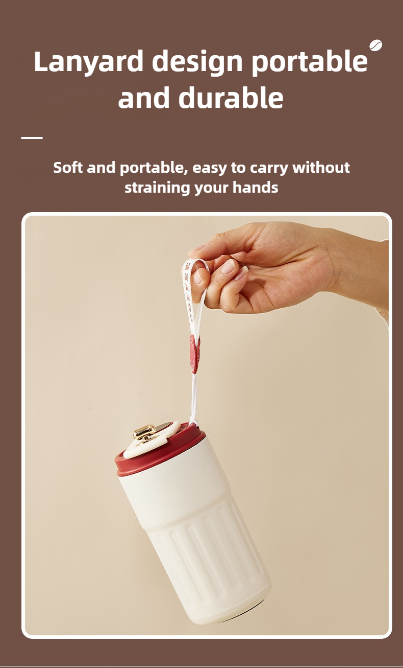 Leak-proof insulated coffee thermos bottle