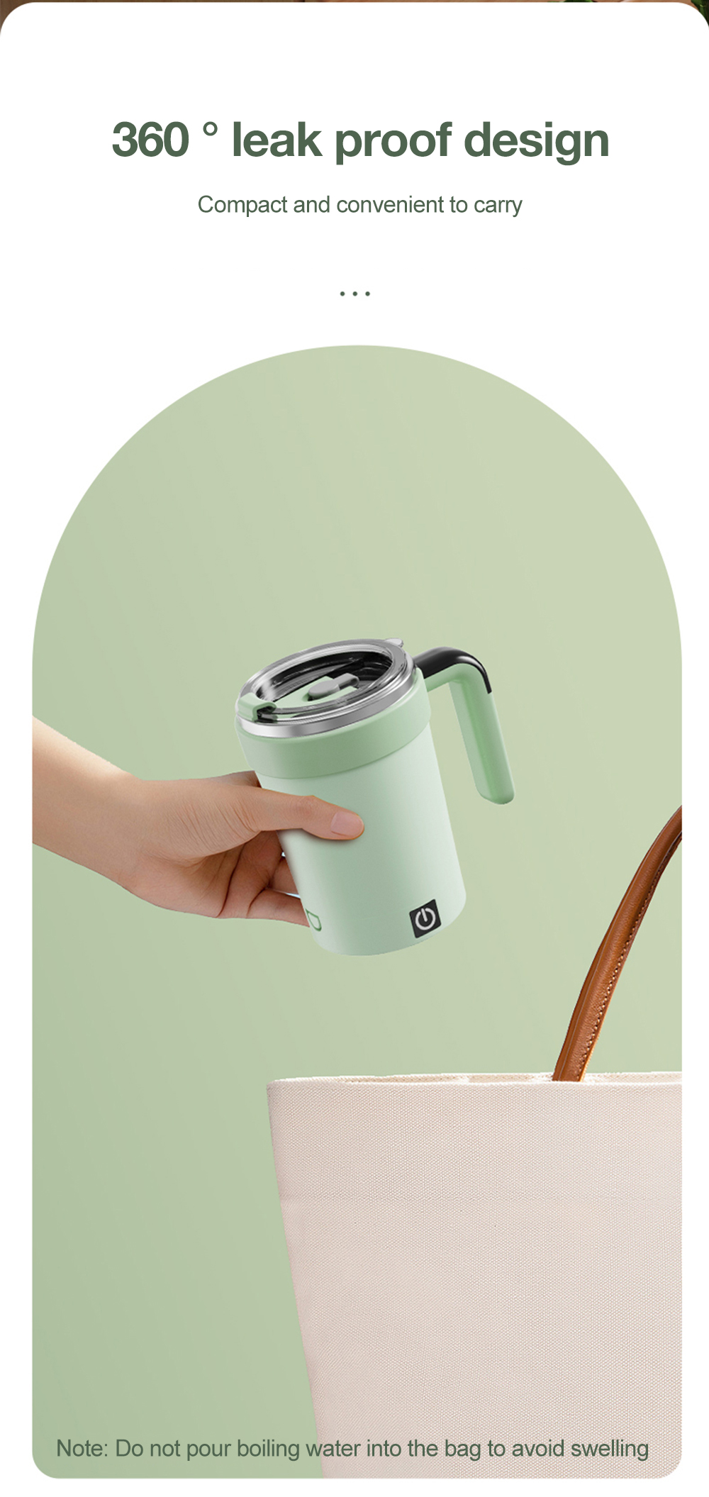 Modern automatic stirring cup for kitchen and office