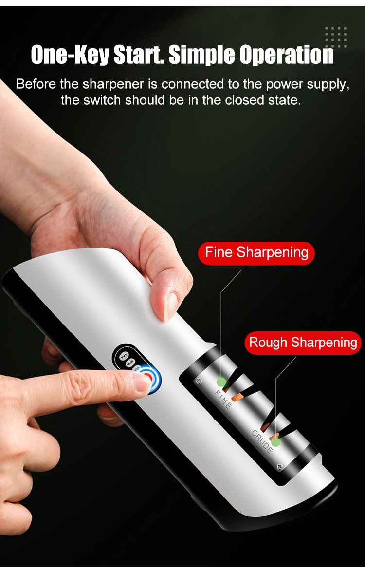 USB Electric Knife Sharpener for Fast Sharpening