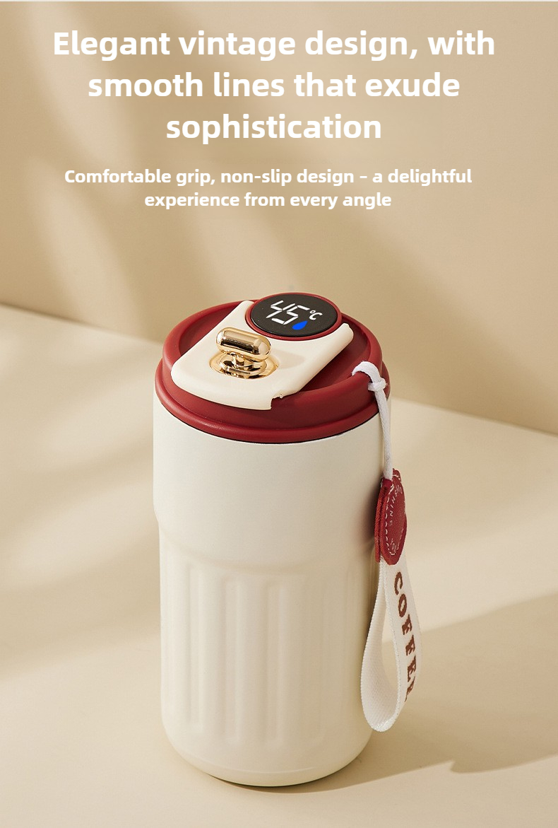 Stainless steel thermal mug for tea and coffee