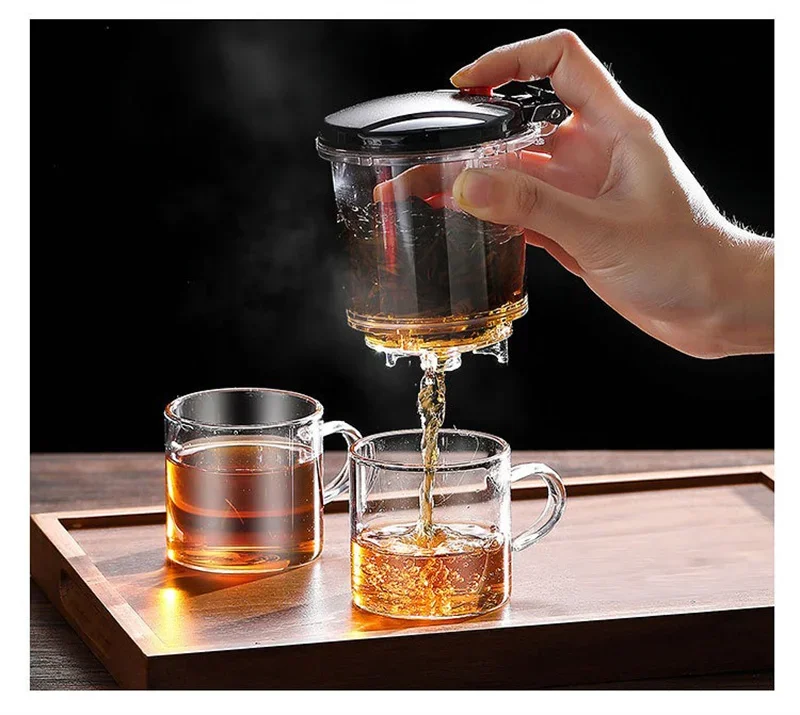 press to filter tea pot design