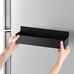 Magnetic shelf for organizing kitchen essentials