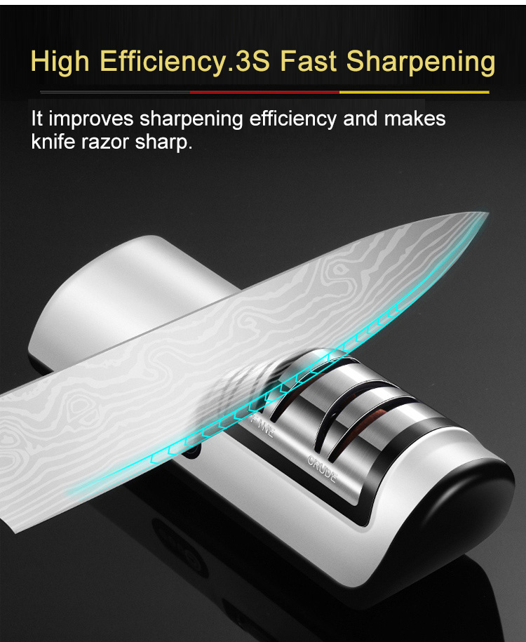 Adjustable Kitchen Knife Sharpener USB Powered