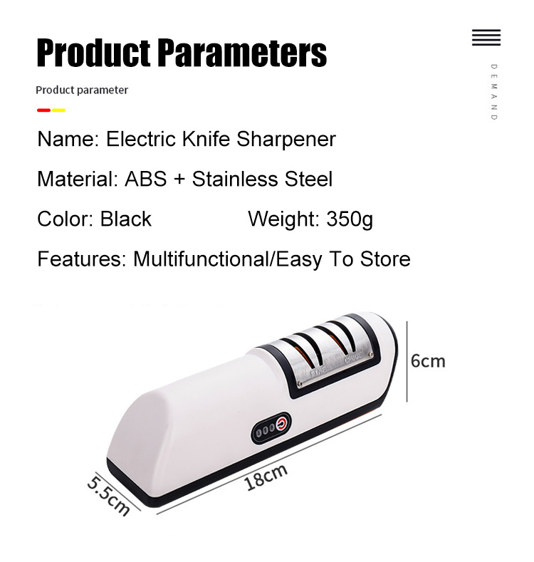 USB Electric Knife Sharpener – Adjustable Kitchen Tool & Grinder 2025